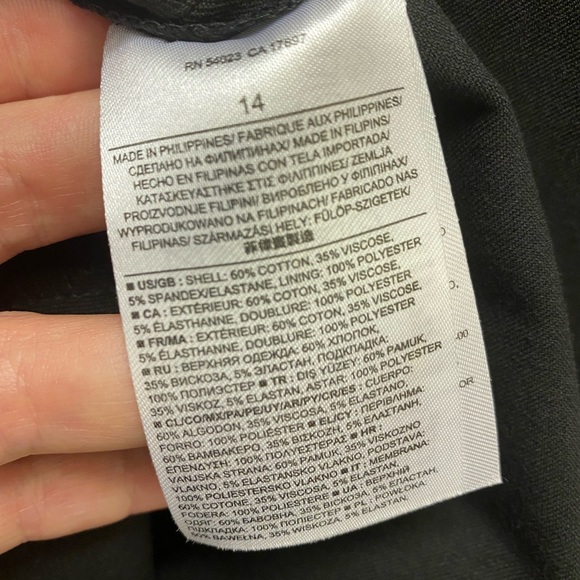 Black Banana Rep Dress Size 14 EUC - Picture 7 of 7